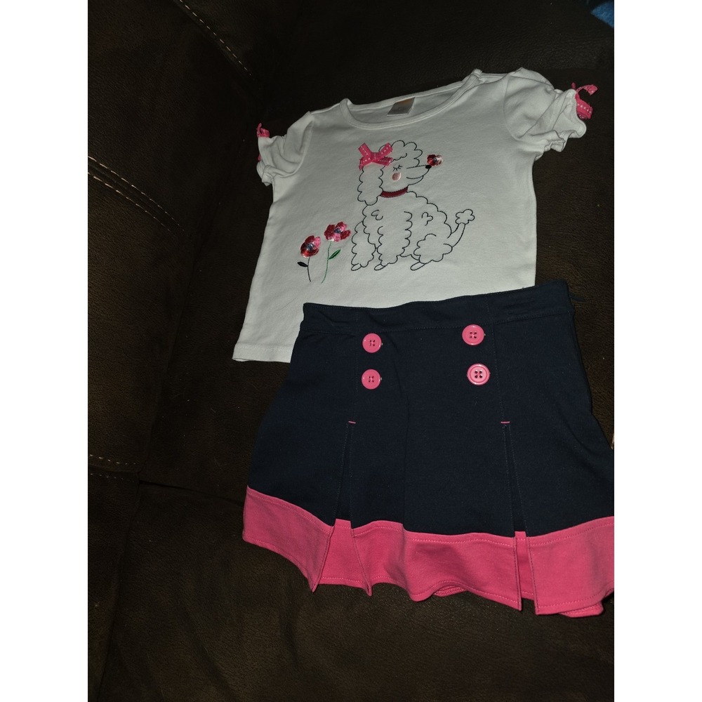 Gymboree preppy puppy‎ top and skort size 4t back to school